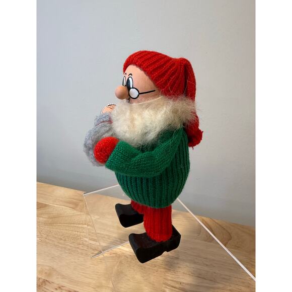 Ljungstroms Of Sweden Tomte Wooden Figure Santa Holding Baby Vintage JL - Picture 2 of 10